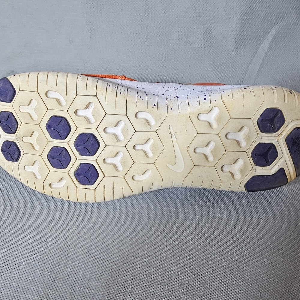 Nike Mens TR8 Clemson Tigers AR0427-800 Orange Lace Up Running Sneakers Size 12. - Picture 4 of 5